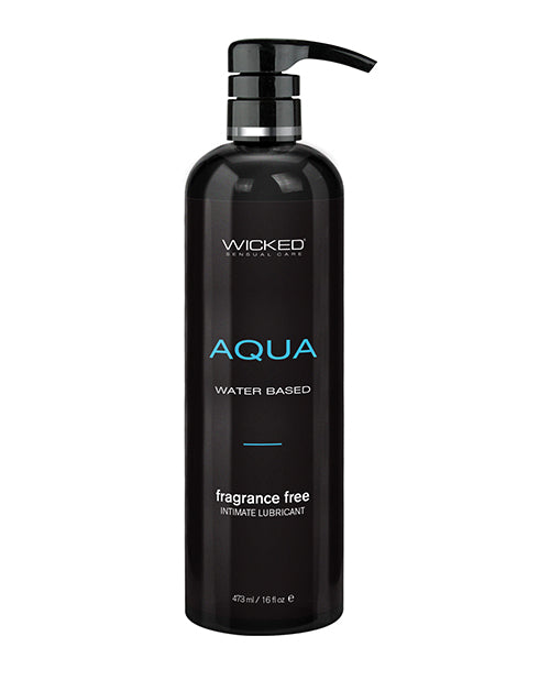 ETA UNKNOWN - LEAKING ISSUES Wicked Sensual Care Aqua Waterbased Lubricant - 16 oz Fragrance Free
