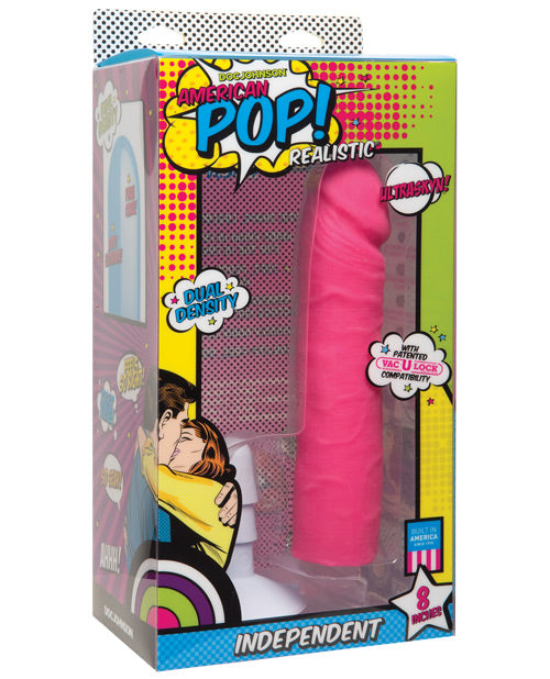 "American Pop Independent Ultraskyn 8"" Dildo W/suction Cup"