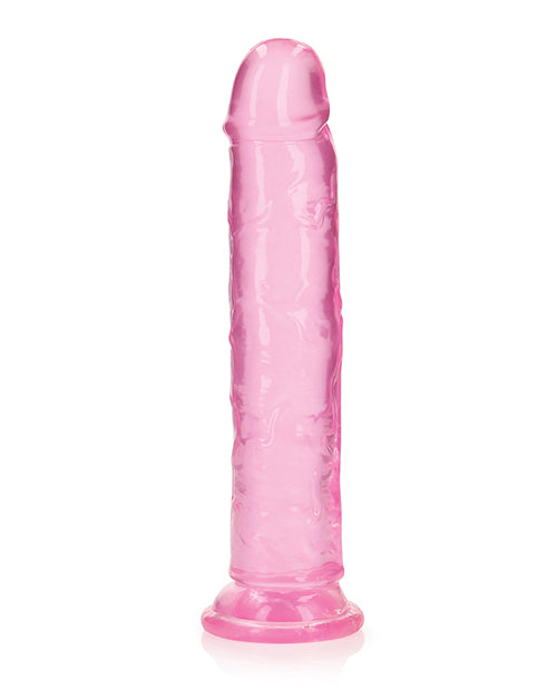 Shots Realrock Crystal Clear Straight Dildo W/suction Cup