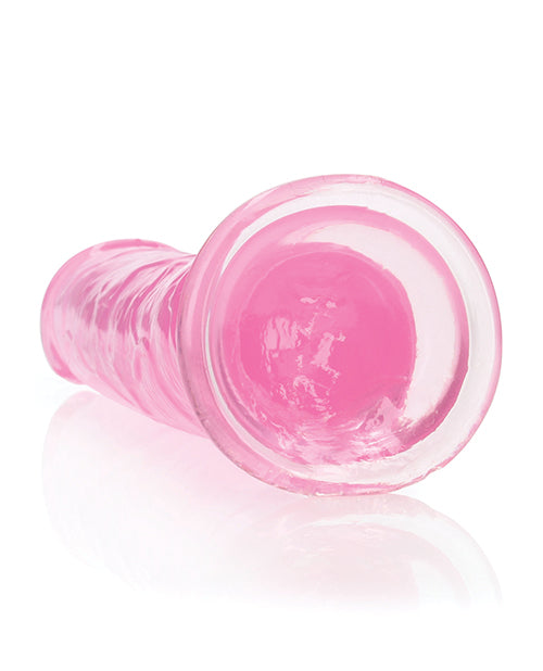 Shots Realrock Crystal Clear Straight Dildo W/suction Cup