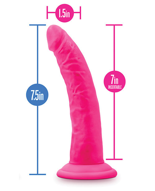 Blush Neo Elite Silicone Dual Density Cock W/balls