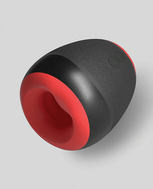 Ninja Open-Ended Vibrating Stroker Male Masturbator - Black