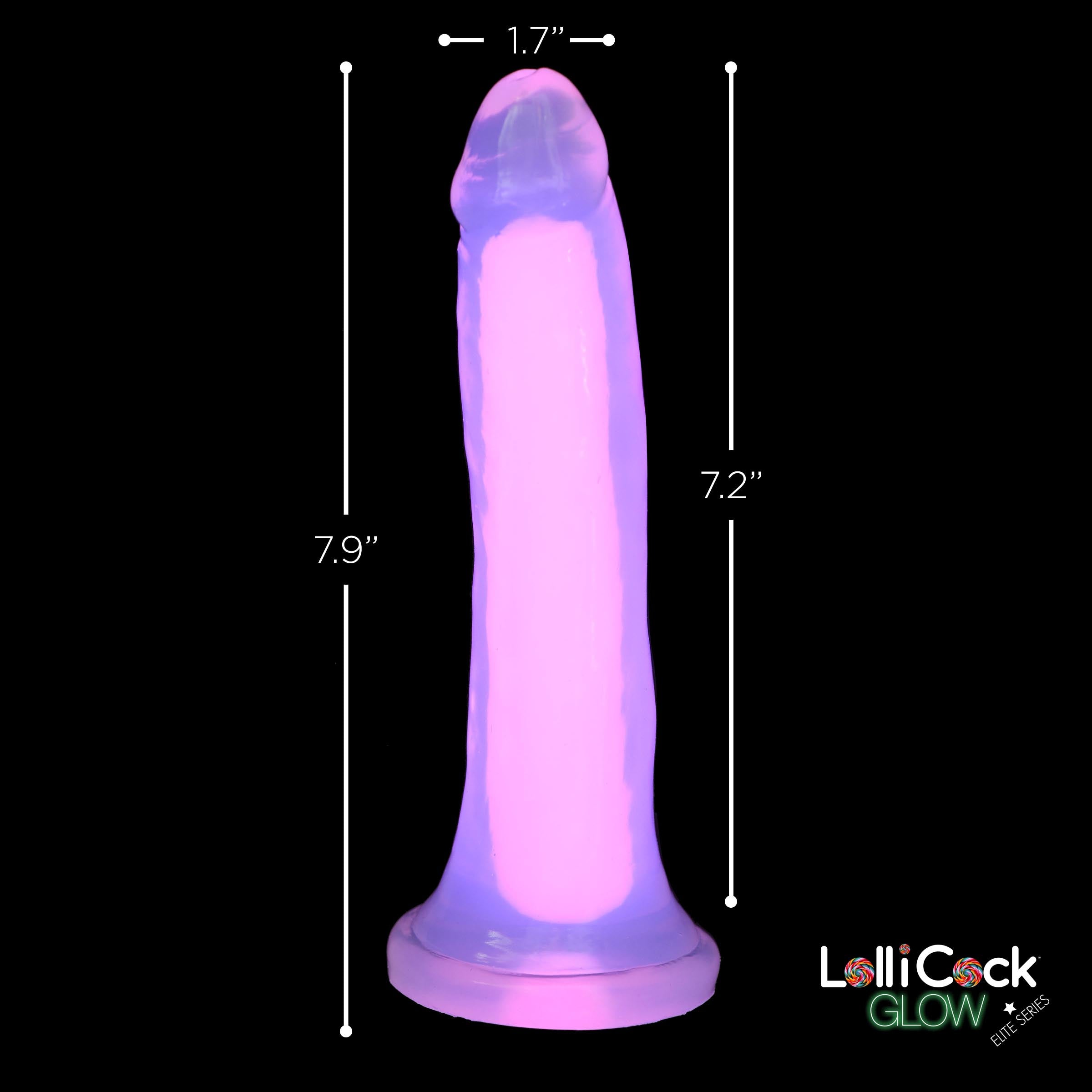7 Inch Glow-in-the-dark Silicone Dildo