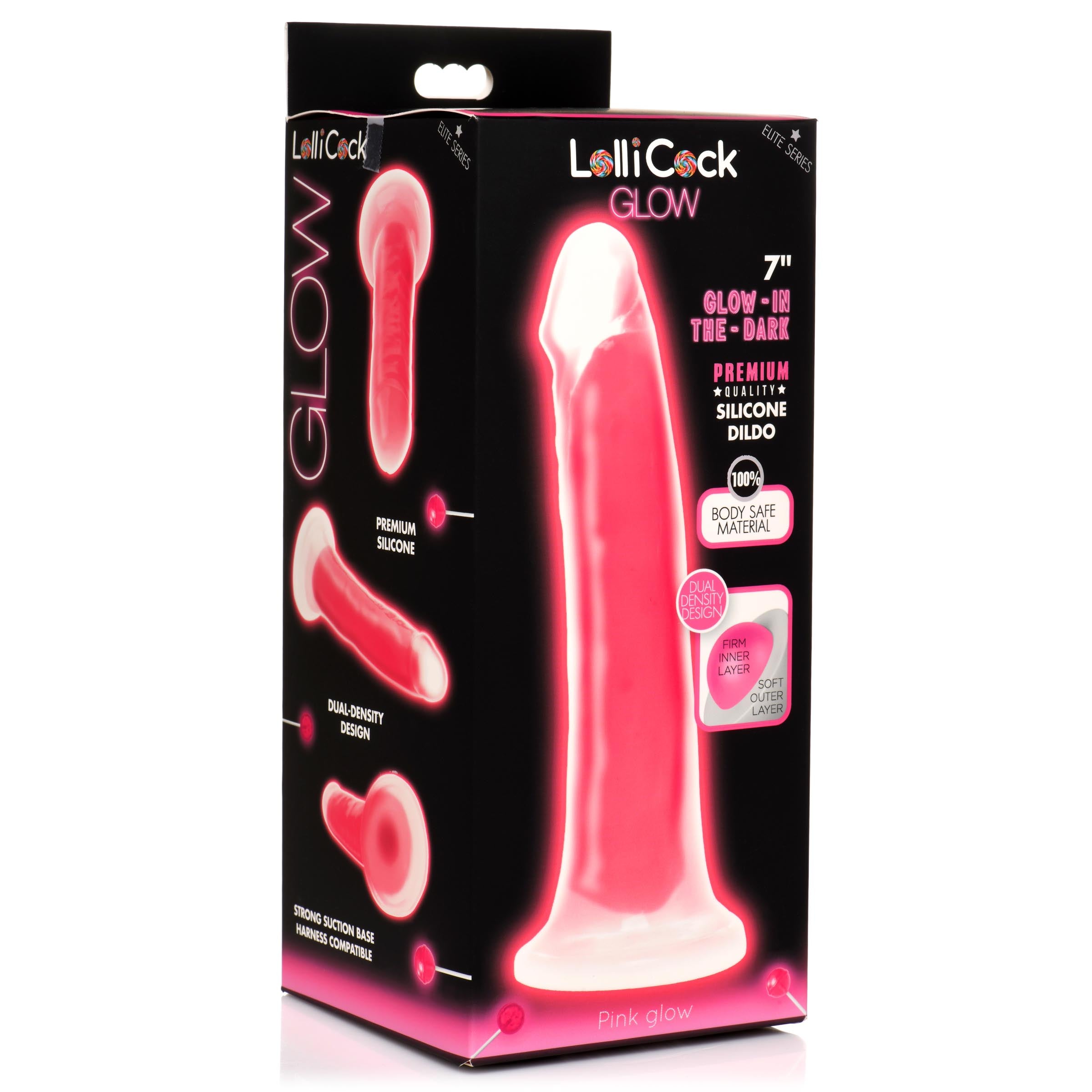 7 Inch Glow-in-the-dark Silicone Dildo