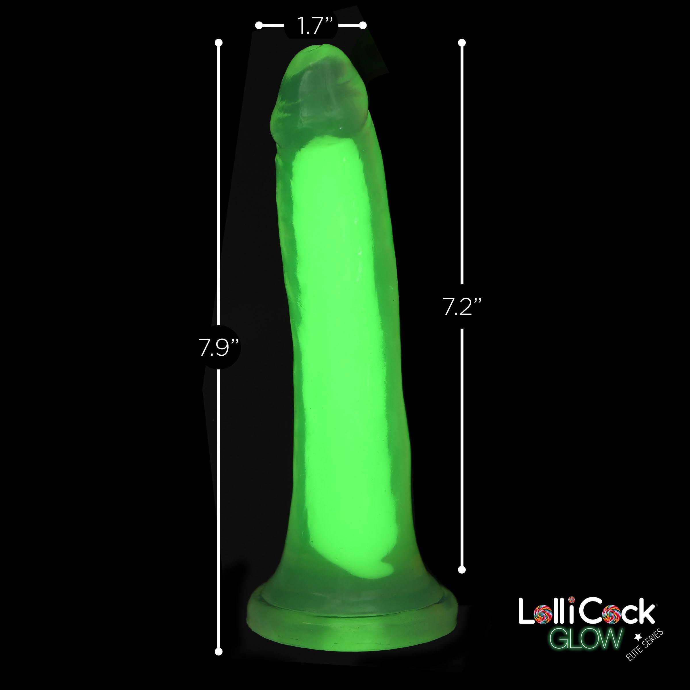 7 Inch Glow-in-the-dark Silicone Dildo