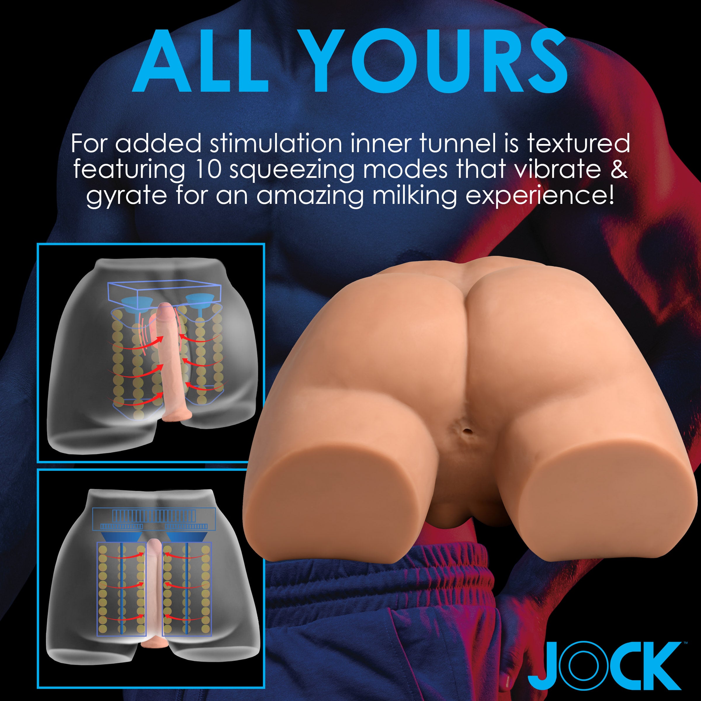 Auto-squeezing And Vibrating Male Masturbator