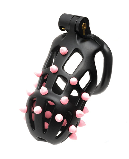 Sport Fucker Cellmate FlexiSpike Chastity Cage - Black/Pink