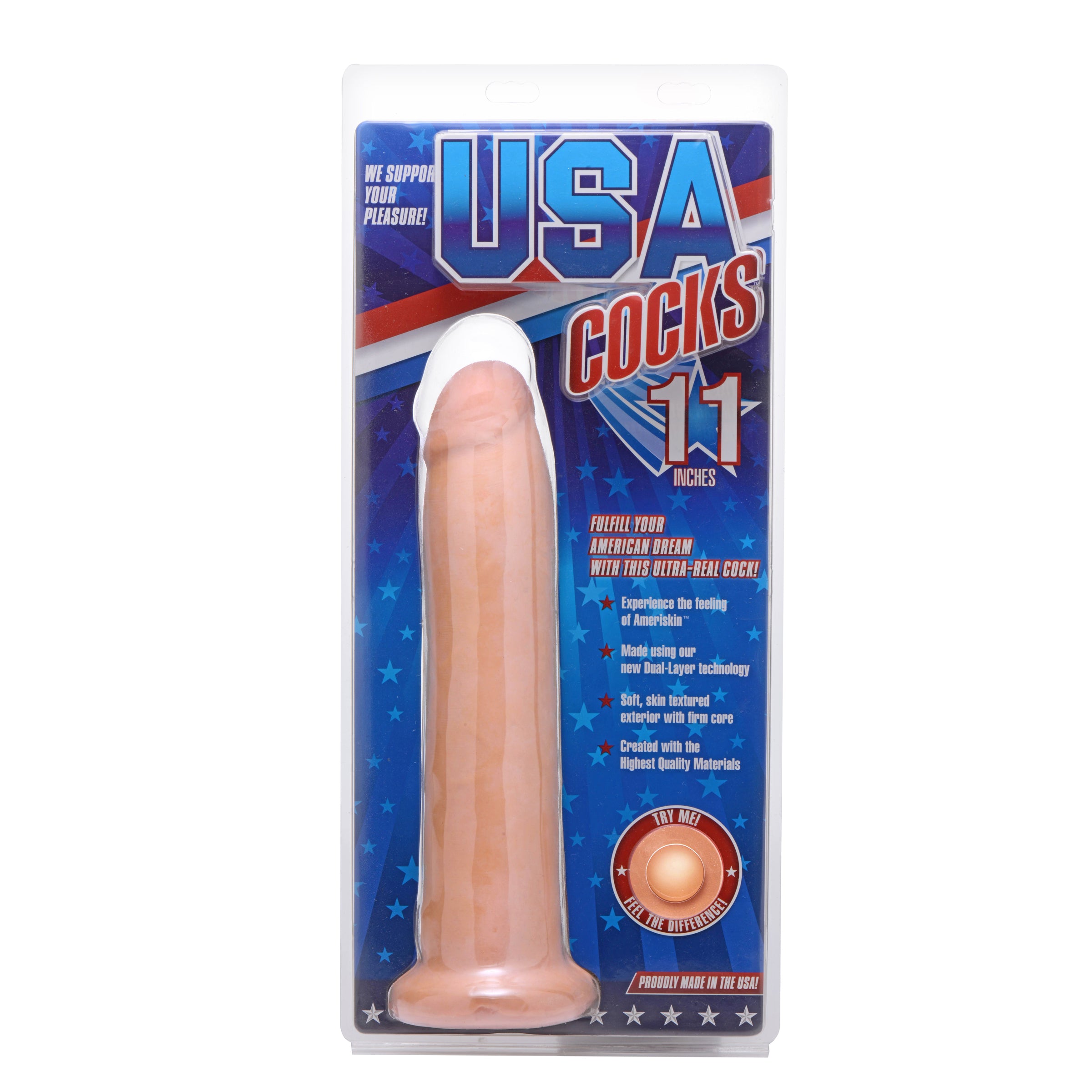 Ultra Real Dual Layer Suction Cup Dildo Without Balls