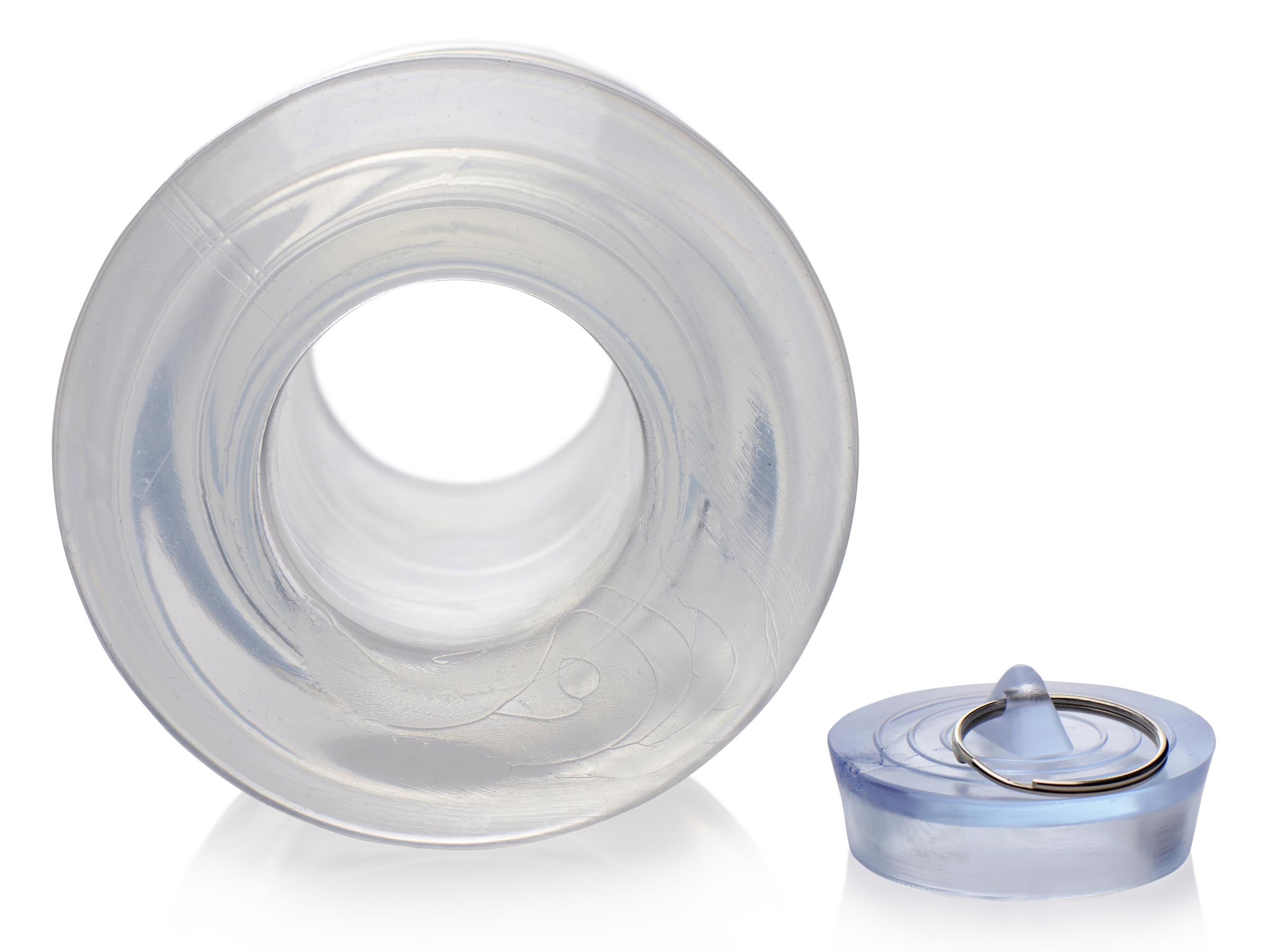 Ass Bung Clear Hollow Anal Dilator With Plug