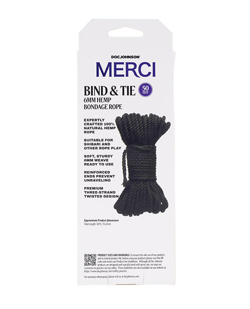 Merci Bind & Tie Hemp Bondage Rope - Ft