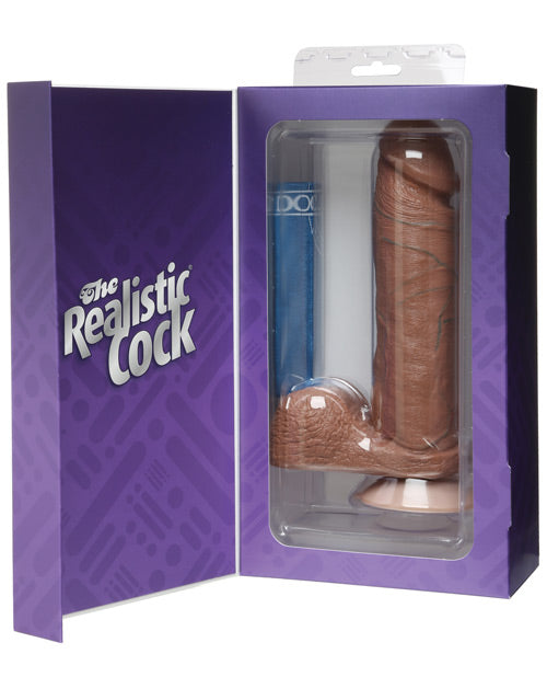 "8"" Realistic Cock W/balls"