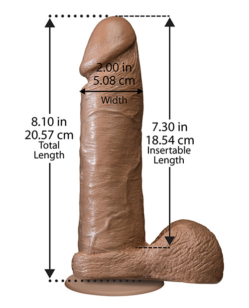 "8"" Realistic Cock W/balls"