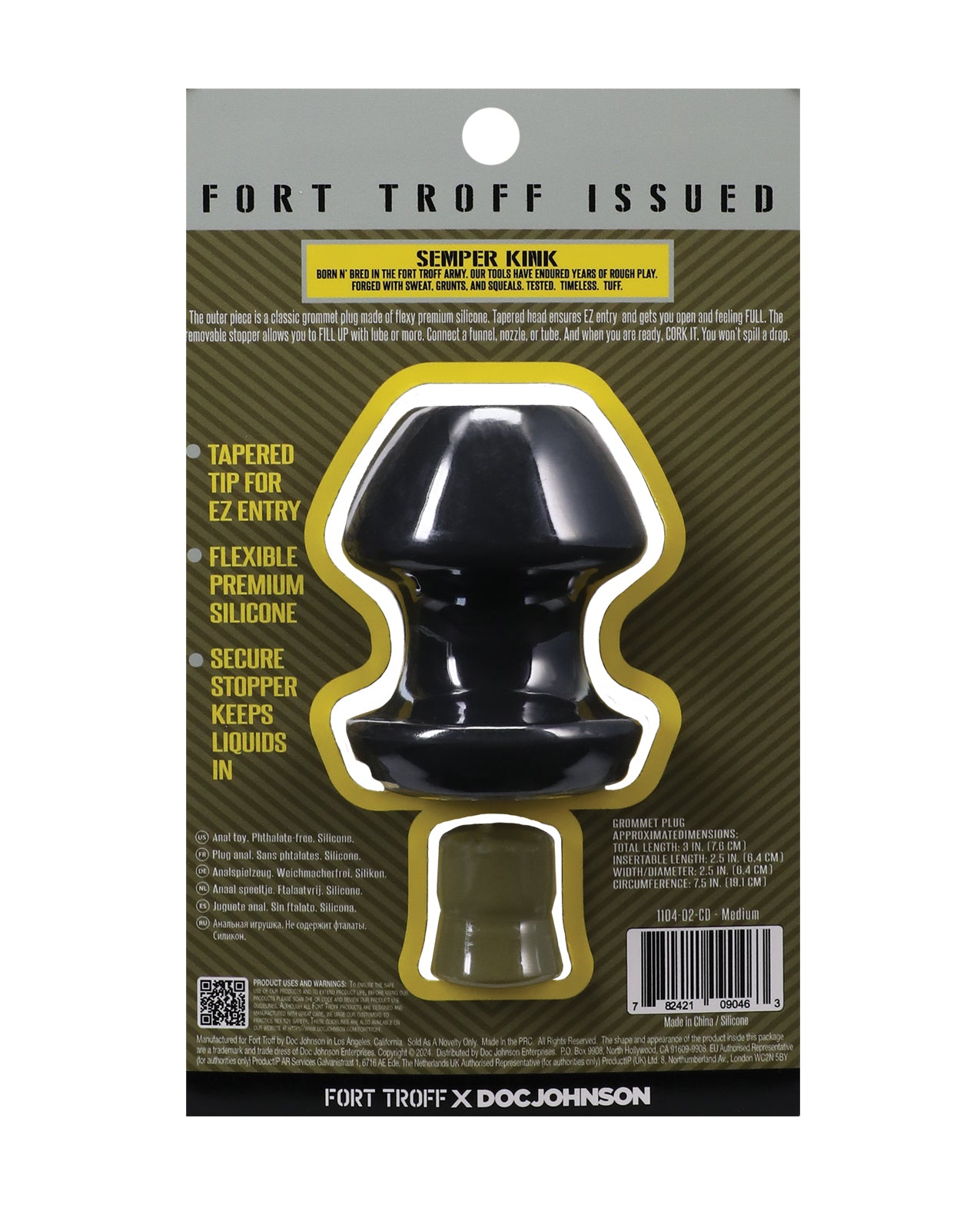 Fort Troff Kum Keeper Anal Plug - Black