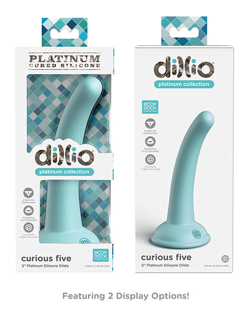 Dillio Platinum 5" Curious Five Silicone Dildo