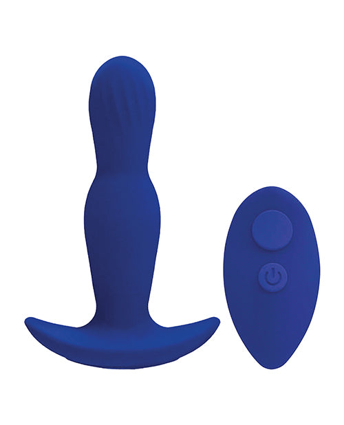 A Play Expander Rechargeable Silicone Anal Plug W/remote