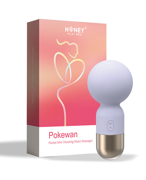 Pokewan Pocket Mini Vibrating Wand Massager - Pale