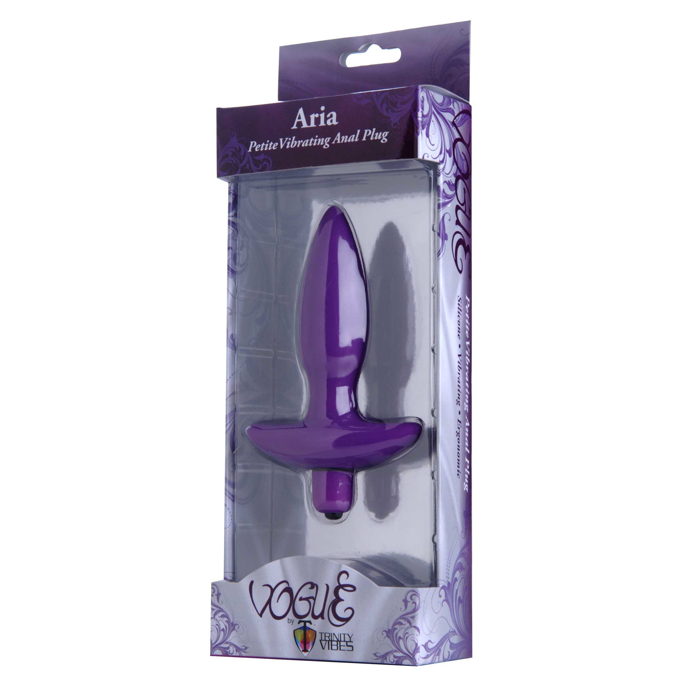 Aria Vibrating Silicone Anal Plug-