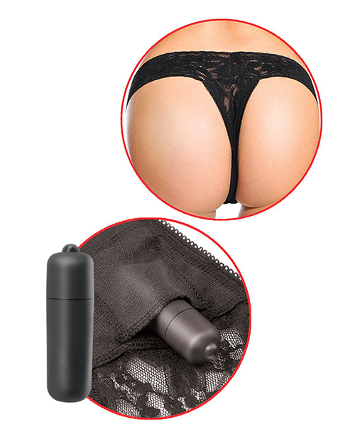 Fetish Fantasy Series Hanky Spank Me Plus Size Vibrating Panties - Black