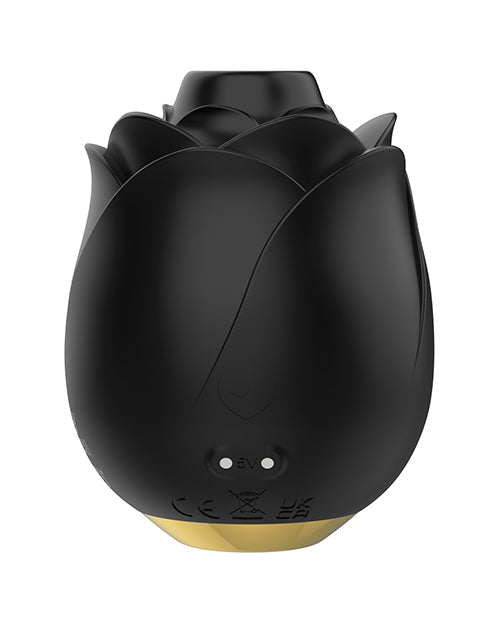 Fifty Shades of Grey Hearts & Flowers Rose Vibrator - Black