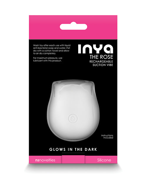 INYA The Rose Rechargeable Suction Vibe - Glow in the Dark