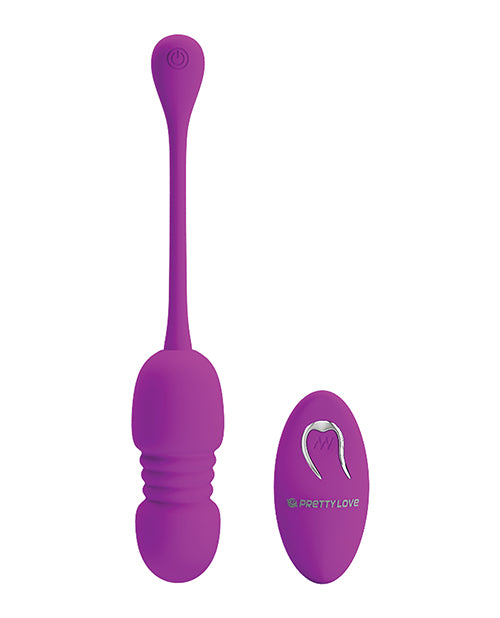 Pretty Love Callieri Remote Thrusting & Vibrating Egg - Fuchsia