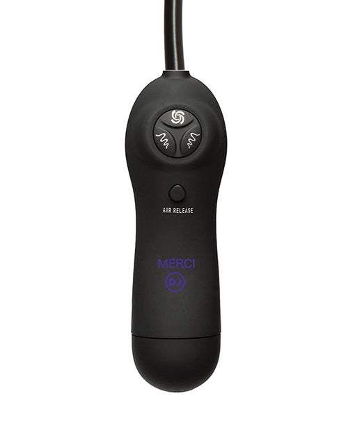Merci Swell Vibrating Nipple Sucker Cups - Black