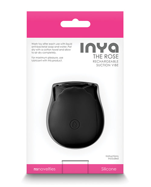 INYA The Rose Rechargeable Suction Vibe - Black