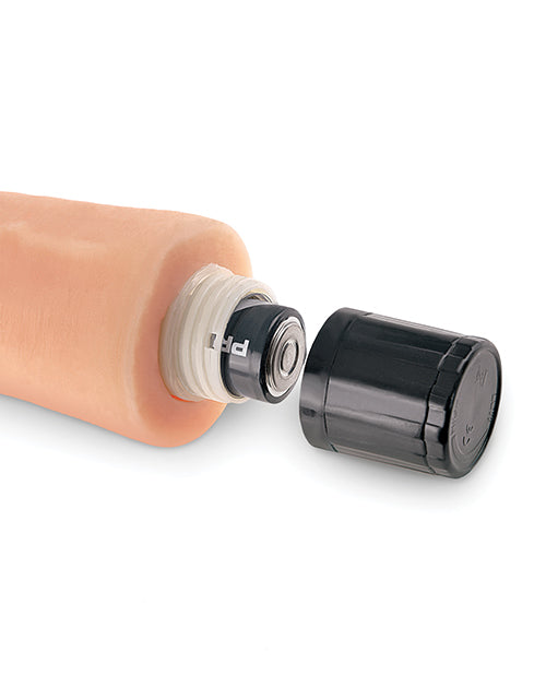 Real Feel No. 12 Long 10" Vibe Waterproof - Mutli-speed Flesh