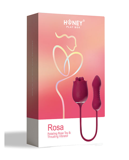 Rosa Rotating Rose Toy & Thrusting Vibrator&