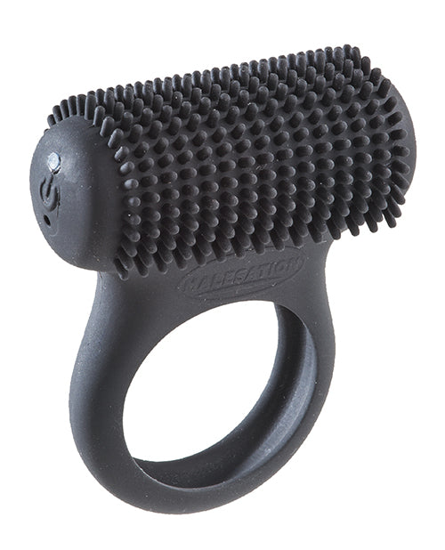 MALESATION Tickle Me Nubbed Cock Ring - Black