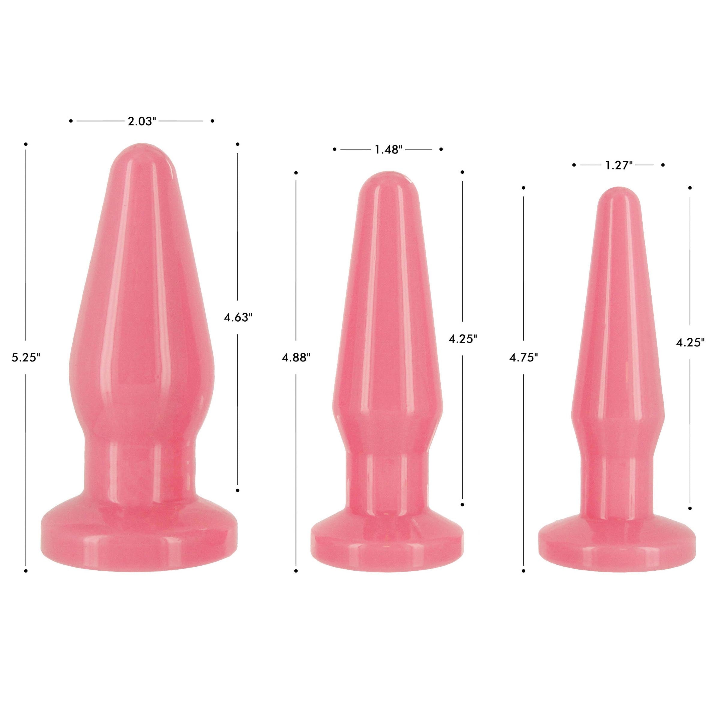 Filling 3-plug Anal Trainer Set