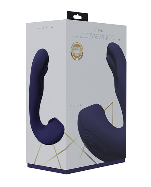 Shots Vive Yuna Dual Action Airwave Vibrator &amp; G-spot Stimulator