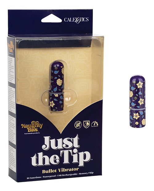 Naughty Bits Just the Tip Bullet Vibrator - Multi Color