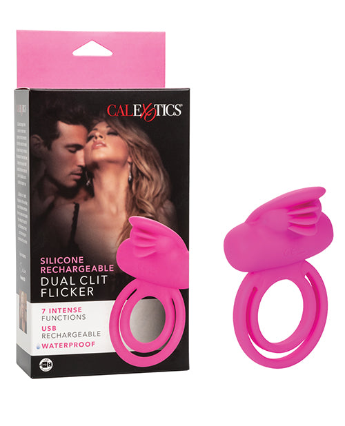 Silicone Recharge Dual Clit Flicker Enh