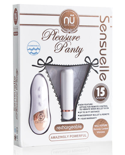 Sensuelle Pleasure Panty Bullet W/remote Control