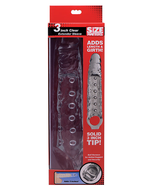 Size Matters 3" Extender Sleeve - Clear