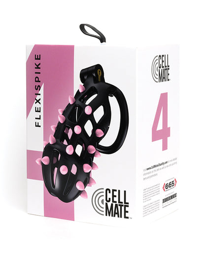 Sport Fucker Cellmate FlexiSpike Chastity Cage - Black/Pink