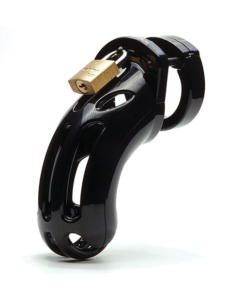 The Curve 3 3/4" Curved Cock Cage &amp; Lock Set  - Black