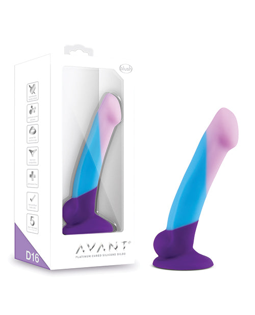 Blush Avant D16 Silicone Dildo - Purple Ha^e
