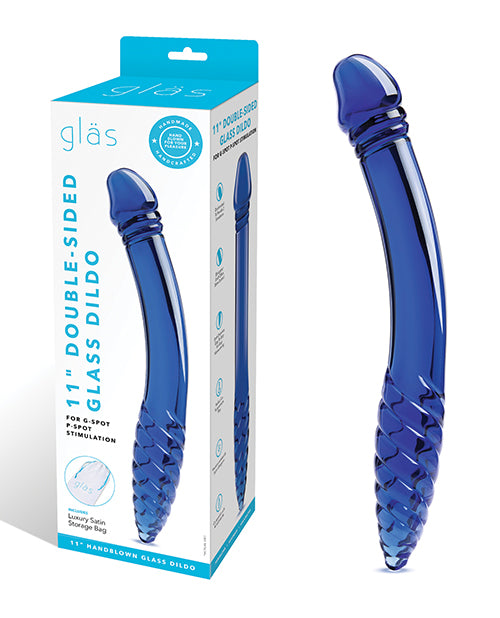 Glas 11" Double-sided Dildo G-Spot &amp; P-Spot Stimulation