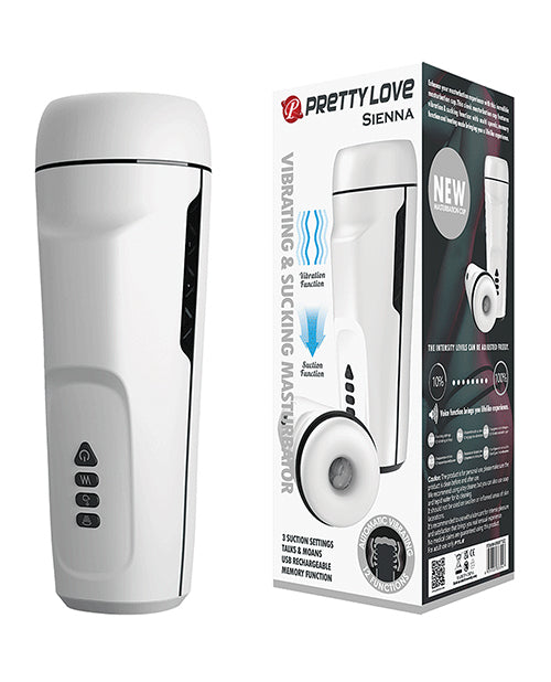 Pretty Love Sienna Sucking &amp; Vibrating Masturbator - White