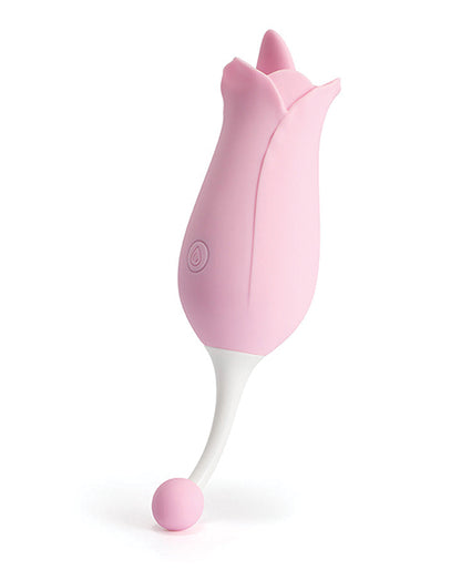 Dora Rose Toy Clit Vibrator &amp; Tongue Licker - Pink