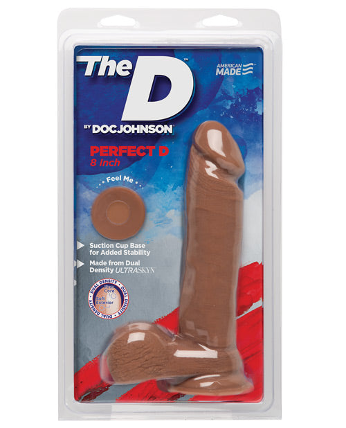 The D 8" Dual Density Perfect D w/Balls - Caramel