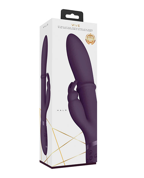Shots Vive Halo Up &amp; Down Ring G-Spot Rabbit - Purple
