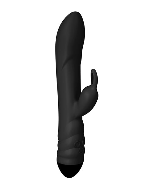 Adrien Lastic Twister Clitoral Sucker &amp; Vibrating Rabbit - Black