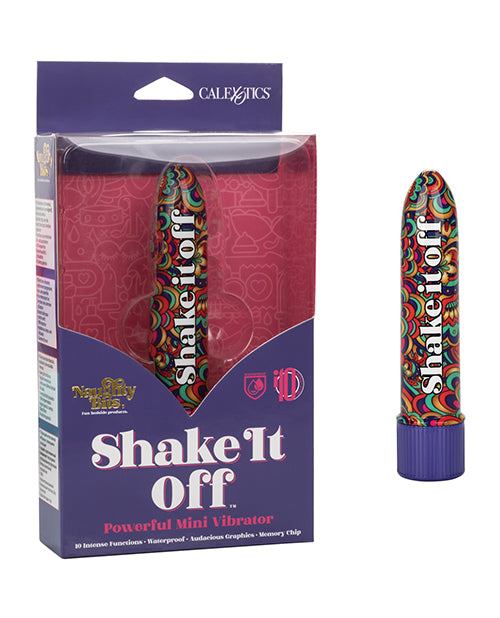 Naughty Bits Shake It Off Powerful Mini Vibrator - Multi Color