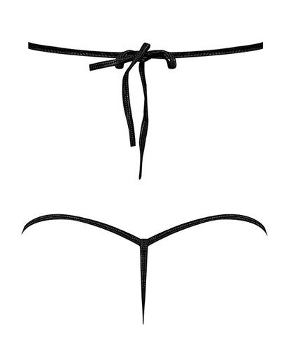 Lust Orthia Criss Cross Bra &amp; G-string Black