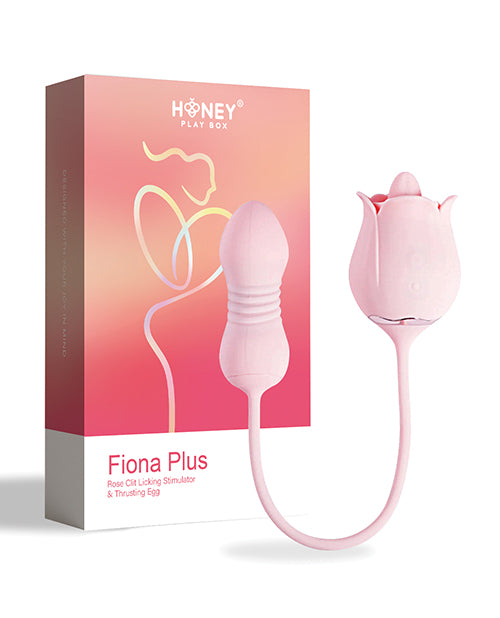 Fiona Plus Rose Clit Licking Stimulator &amp; Thrusting Egg