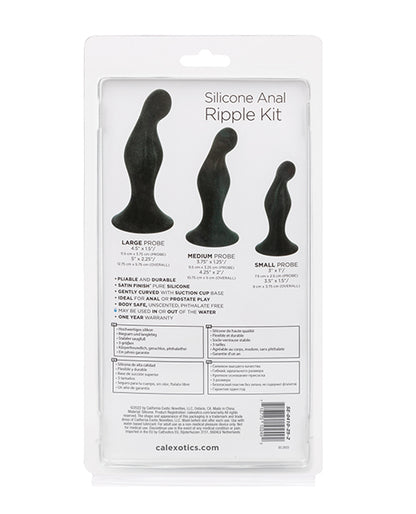 Silicone Anal Ripple Kit - Black