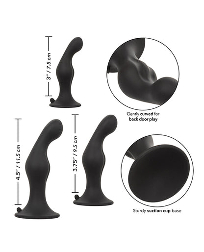 Silicone Anal Ripple Kit - Black
